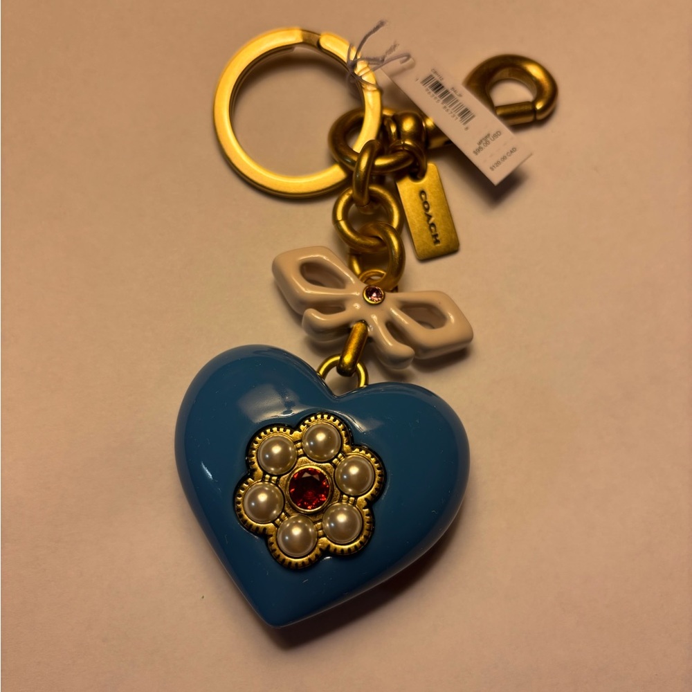 Coach Heart Bag Charm